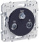 Schneider Electric - Odace, prise TV/FM/SAT Alu, 1 entrée, à vis - S530461