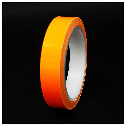Finest Folia Bandes adhesives décoratives pour auto voiture moto bateau modélisme nombreux coloris longueur 10m ruban adhésif néon (Orange fluo, 10mm)