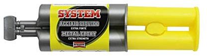 Arexons Epoxy-Kleber, Stahl, besonders widerstandsfähig, 200 kg-cm2 (Spritze 25 ml in Blister)