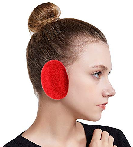 SoulQ Cache-oreilles unisexe en polaire avec Thinsulate - Rouge - Medium