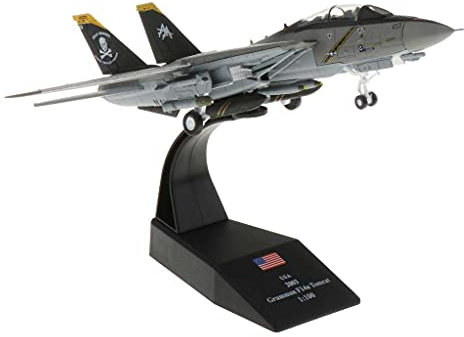 1:100 Scala F-14 Fighter Militare Modello Diecast Modello Il Basamento