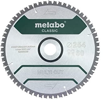 Metabowerke GmbH 628666000 MultiCutClassic 254x30 60 FZ/TZ 5°neg/B