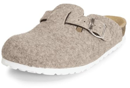 VITAFORM Clogs Unisex Weite H Wollfilz beige-meliert, 38