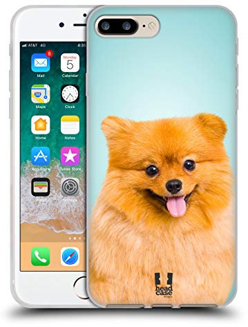 Head Case Designs Pommerscher Hund Beliebteste Hunderassen Gel Handyhülle Hülle [Militärischer Schutzgrad] Kompatibel mit Apple iPhone 7 Plus/iPhone 8 Plus