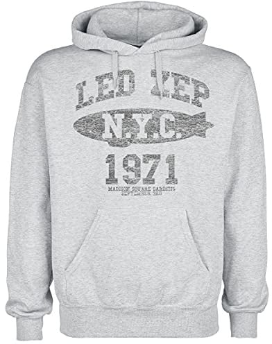 Led Zeppelin LZ College Männer Kapuzenpullover grau M 80% Baumwolle, 20% Polyester Band-Merch, Bands
