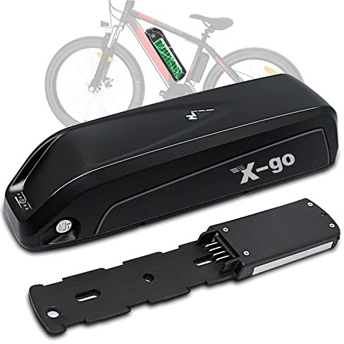 X-go Ebike Battery Hailong Electric Bike Battery Lithium Battery Pack Replacement with 2A Charger, USB Port for Adults Sports Electric Bicycle Motor to 1000W 750W 500W 350W (36V 10AH 4Pin NO usb)