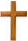 Anwangda Holzkreuz, An der Wand montiert Wandkreuz aus Eiche massiv, Aufhängen Wandkreuz Deko Geschenk zur Firmung Geburt Kommunion Taufe Bemalen, Dekorieren (Aprikose)