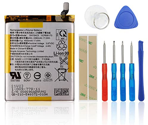 SwarKing Ersatz Akku Kompatibel mit Sony Xperia 1 III & Sony Xperia 10 III 5G & Sony Xperia 5 III 5G SNYSAC5 with Toolkit