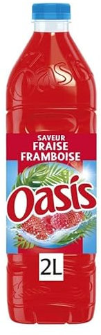 FRAISE FRAMBOISE 2L, OASIS, LOT DE 2