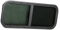 Fenêtre Coulissante de Camping car 900x300mm à Angle Rond en Verre trempé Noir pour Remorque-Fenêtre De Car