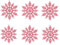 6 Stück Glitzer Schneeflocken Anhänger Weihnachtsdeko Weihnachtsbaum Hängende Deko Schneeflockendeko Weihnachten Fenster Baumschmuck Weihnachtsanhänger Festival Hochzeit Party (Rosa, 10cm)
