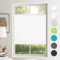 Plissee ohne Bohren Plissees Klemmfix Weiß 90x120cm(BxH) Jalousie Plisseerollo Blickdicht Fensterrollo innen ohne Bohren Sichtschutz & Sonnenschutz Rollos für Fenster ohne Bohren