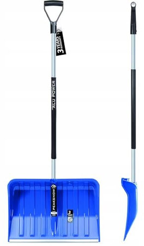 Pala da neve YOURSGARTEN con manico ergonomico per spazzaneve bordo in alluminio, manico in alluminio..