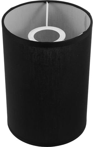 PRETYZOOM Runder Lampenschirm Für E27 Tisch- Und Stehlampen Aus Tc Stoff Und Eisen Für Wohnzimmer Schlafzimmer Dekorative Lampenschirme