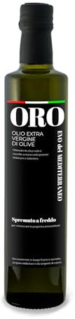 Generico Olio EVO Extravergine di Oliva 100% Italiano Non Filtrato Spremuto a Freddo. 0,25Lt