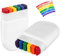 smartelf 2 Stück Regenbogen Schminkstift, Pride Makeup, Regenbogen Schminke Gesichtsfarbe, Gay Pride Regenbogen Flagge Schminke für Versammlungen im Freien, LGBTQ Party, Theaterschminke