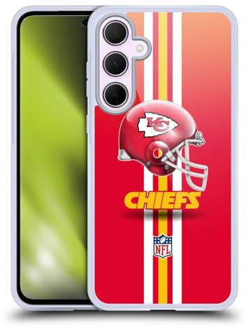 Head Case Designs Offizielle NFL Helm Kansas City Chiefs Logo Gel Handyhülle Hülle [Militärischer Schutzgrad] Kompatibel mit Samsung Galaxy A35 5G