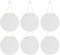 Giilayky 6 Pcs 12in Round Sublimation Door Hanger Blanks White Hardboard MDF Blanks Wall Hanging for Printing
