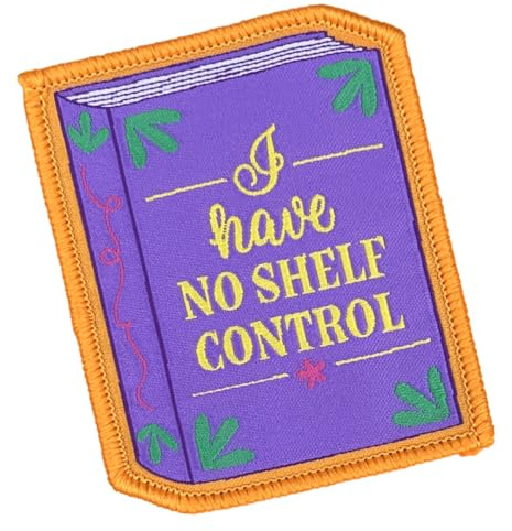 Pawprint Family | I Have No Shelf Control Sew on Patch | World Book Day Official Merchandise