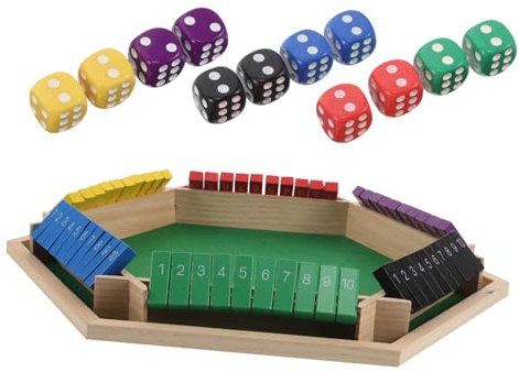 Vaguelly Game Tisch Sechsseitiger Interaktiver Brettspieltisch Für Trinkspiele Für Ktv Bars Und Partys Mit Vielseitigen Spieloptionen Für Geselliges Beisammensein