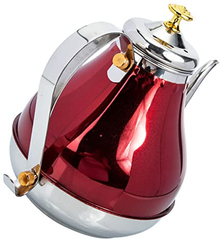 DECORNIJIA Tetera De Acero Inoxidable Colador Para Té y Café Potente y Resistente Para Hogar Oficina o Picnic