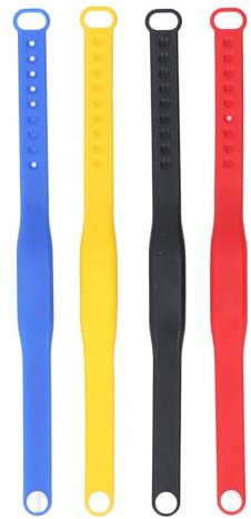Srliya 4pcs NFC Bracelet Bracelet Résistant à l'eau Res Résistant à l'eau Colorée Contrôle D'accès Réécrit pour la Piscine Sauna Room Hotel