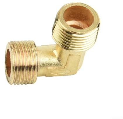 Gdfnmogo Valvola di scarico a gomito in metallo a 90 gradi per compressore d'aria, raccordo in rame, adattatore per pompa ad aria per attrezzature da officina (C)