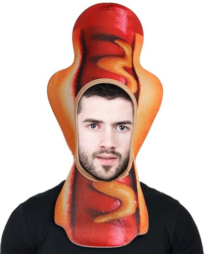 TOYANDONA Hot Dog Hut für Erwachsene Lustige Kopfbedeckung Neuheit Partyzubehör für Pizza Partys und Bühnenauftritte Einzigartiges und Vielseitiges Accessoire für Events