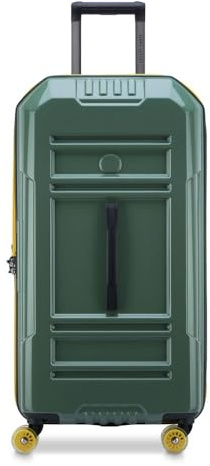 DELSEY Paris REMPART 2.0 Rigid Expandable Cabin Suitcase, Green, XXL