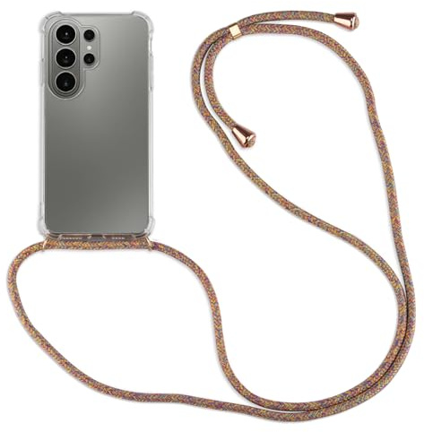 betterfon Handykette für Samsung Galaxy S26 Ultra - Silikon Schutzhülle mit Band zum Umhängen, Kordel individuell verstellbar, Necklace Case Cover | Rainbow