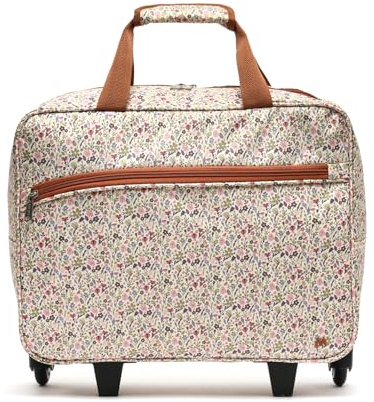 MISAKO Crosmi maletín de Viaje con Ruedas Estampado Mujer - Crosmi Beige 32x15x42cm