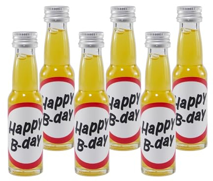Spaßflasche Maracuja-Likör Happy B-day (12 x 0,02L)