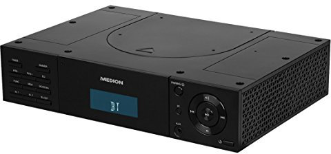 MEDION LIFE E66346 Stereo Unterbauradio mit Bluetooth 2.1, PLL UKW Radio, 20 Senderspeicher, AUX, schwarz