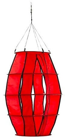 HQ Design Windspiration - Hoffmanns Lampion XS, UV-beständige und wetterfeste Windspiel Deko für Garten, Terrasse und Balkon - L65cm, Ø: 34cm, inkl. Aufhängung