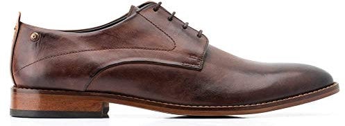 Base London Herren Script Washed Derby, braun, 43 EU