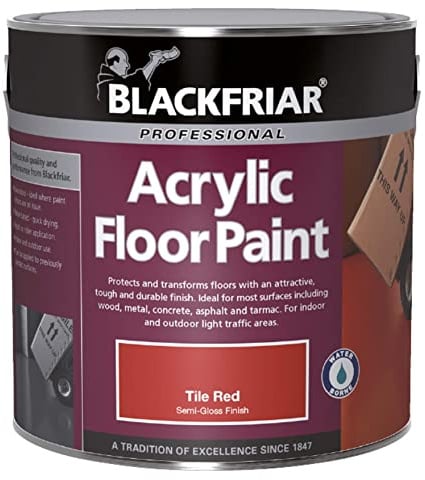 Blackfriar Acrylic Floor Paint - Hard Wearing - White - 5 Litre