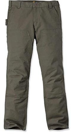 Carhartt Herren Rugged Flex® Straight Fit Duck mit verstärkter Vorderseite, Asphalt, W38/L34