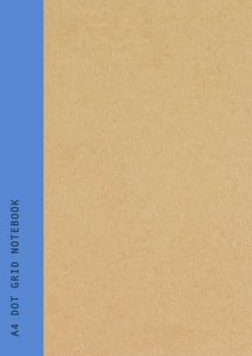 A4 Dot Grid Notebook: Navy Blue Spine | Dotted Grid | School, Work & College Subject or Course Bullet Notebook - 90 Pages Recycled Paper
