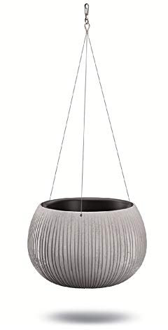 Prosperplast Bowl Ws von Plastik mit Zementfarbenablagerung, 19,5 (hoch) x 29 (Breite) x 29 (tief) cms