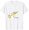 Trompeter One-Line Musiker Design Blas-Orchester Trompete T-Shirt