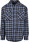 Urban Classics Herren Plaid Quilted Shirt Jacket Hemd, lightblue/darkblue, x_l