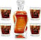 Maverton Whiskey Karaffe + 4 / 6er Whiskygläser Set mit Gravur - 700ml Whisky Dekanter - Weihnachtsgeschenke - Geschenk zum Geburtstag für Männer - Danksagung