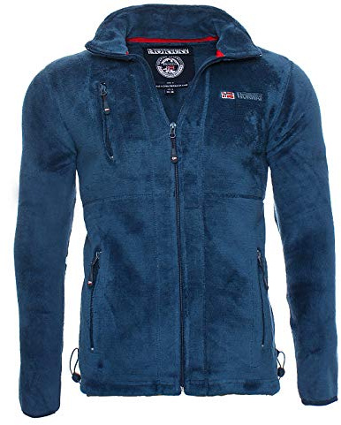 Pile Upload da uomo blu scuro M