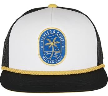 Cayler & Sons Unisex C&S CL No Bad Days Foam Trucker Cap Black/White, one Size