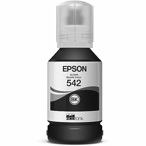 Epson EcoTank T542 Tintenflasche, Schwarz, für EcoTank ET-5150, ET-5170, ET-5800, ET-16600, Einzelpackung, C13T06A192