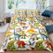 Ensemble de literie pour Enfants Cartoon Dino Literie 140x200cm Dinosaur Boys Housse de Couette pour Filles Enfants Ensemble de lit en Microfibre de qualité céleste avec 1 taie d'oreiller 65x65cm