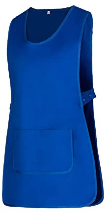 MISEMIYA - Delantal Limpieza Uniforme Laboral CLINICA MÉDICOS Limpieza Veterinaria Sanitarios HOSTELERÍA- Ref.868 - L, Azul Royal 21