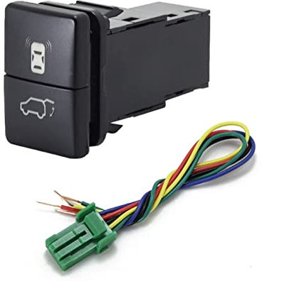 JUSTHUI 1 stück Dual Key Switch Dual Switch Nebelscheinwerfer Tagfahrlicht Schalterknopf Kompatibel for Toyota Automobilschalter und -Relais (Color : Radar Tailgate)