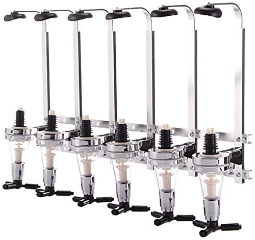MXXHFC Wandmontierter Flaschenhalter 6 Flaschen Wandmontierter Getränkespender Flaschenhalter Bar Butler Weinausgießregal
