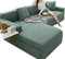 uyeoco Sofabezug Couchbezug Sofa Überwurfdecke L Form/U Form/Ecksofa 3/2/4 Sitzer Sofahusse Beige/Grau rutschfest Sofa Abdeckung Hund Katze Sitzflache Sofaschoner (Color : P, Size : 235-300cm)